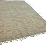 Handwoven Turkish Rustic 206 cm x 304 cm Brown Wool Carpet