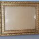 Old frame Art Nouveau décor wood stucco 51x41 foliage 40x30 cm