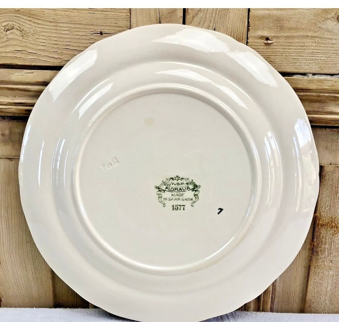 6 old flat plates model Floralia Villeroy & Boch