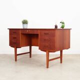 Teak desk, Danish design, 1970s, production: Denmark