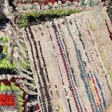 Tapis Berbère Boucherouite coloré - 153 x 157 cm