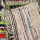 Colorful Boucherouite Berber rug - 153 x 157 cm