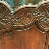 Bride wardrobe in carved channel Showcase two doors 19th century