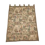 Vintage Rosel Wall Tapestry With Medieval Decor, 1950s