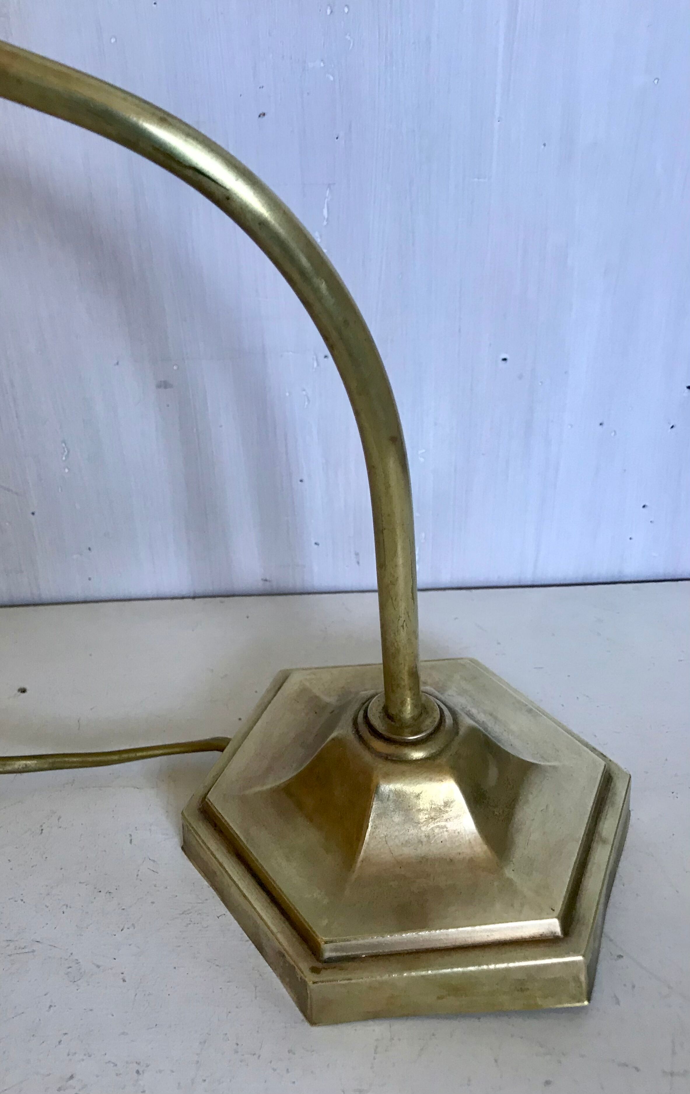 Brass gooseneck lamp