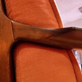 Danish velvet sofa late 1960s