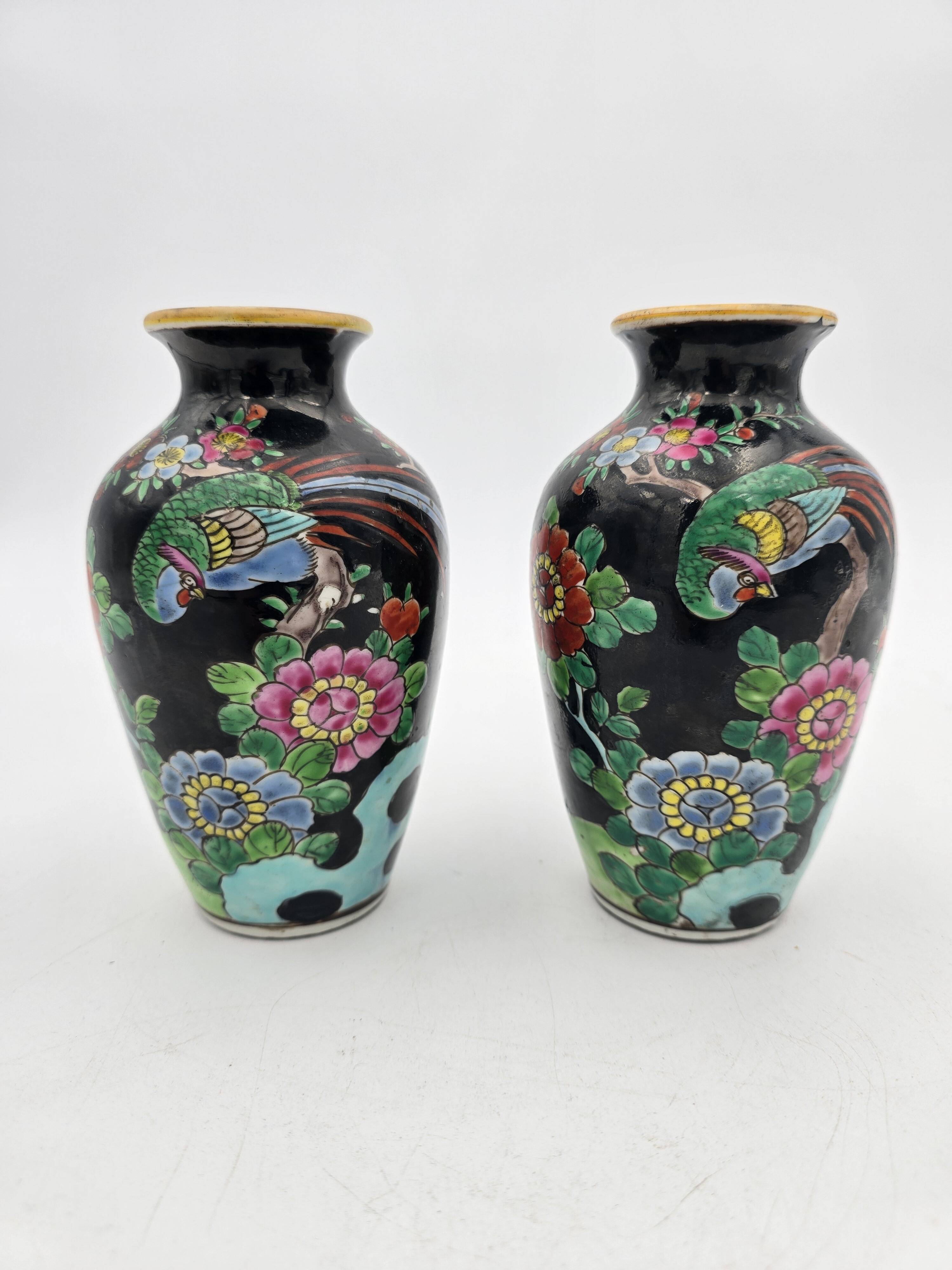 Pair of Japanese porcelain vases circa 1920
