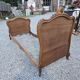Lit style Louis XV en noyer (1 personne)