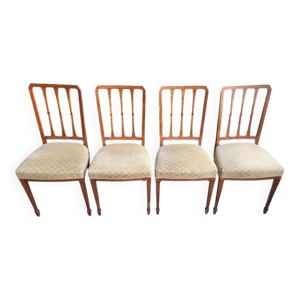 Serie de 4 chaises directoire - merisier