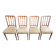 Serie de 4 chaises directoire en marqueterie et merisier