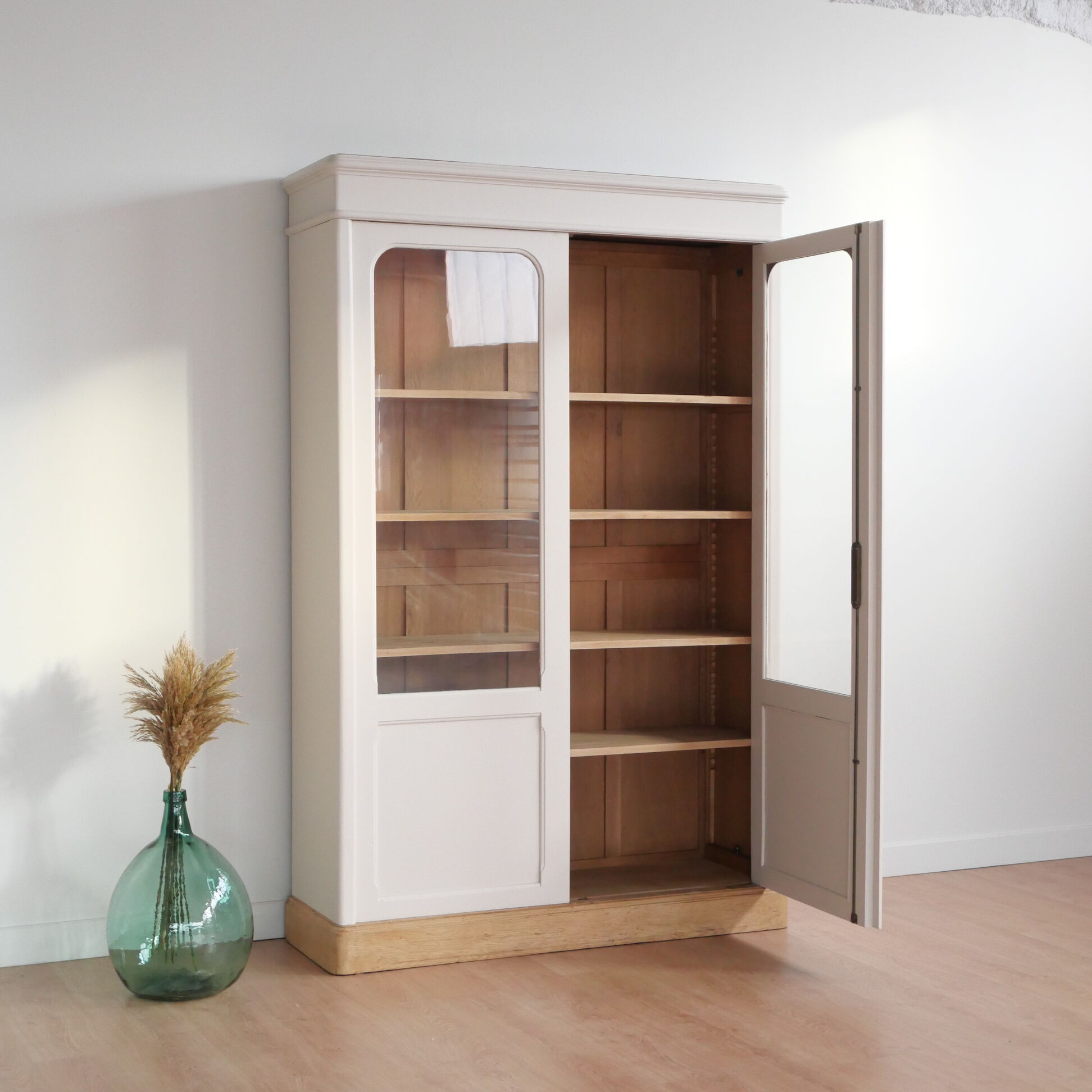 Antique library showcase