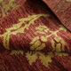 Modern deep red wool rug, classic handwoven carpet- 143x205cm