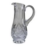 Large cut crystal water pitcher, European crystal makers 20th century