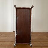 Bookcase vintage rattan standing shelf