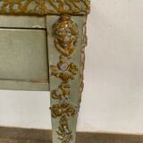 Console, Louis XVI style in pine with original grey patina