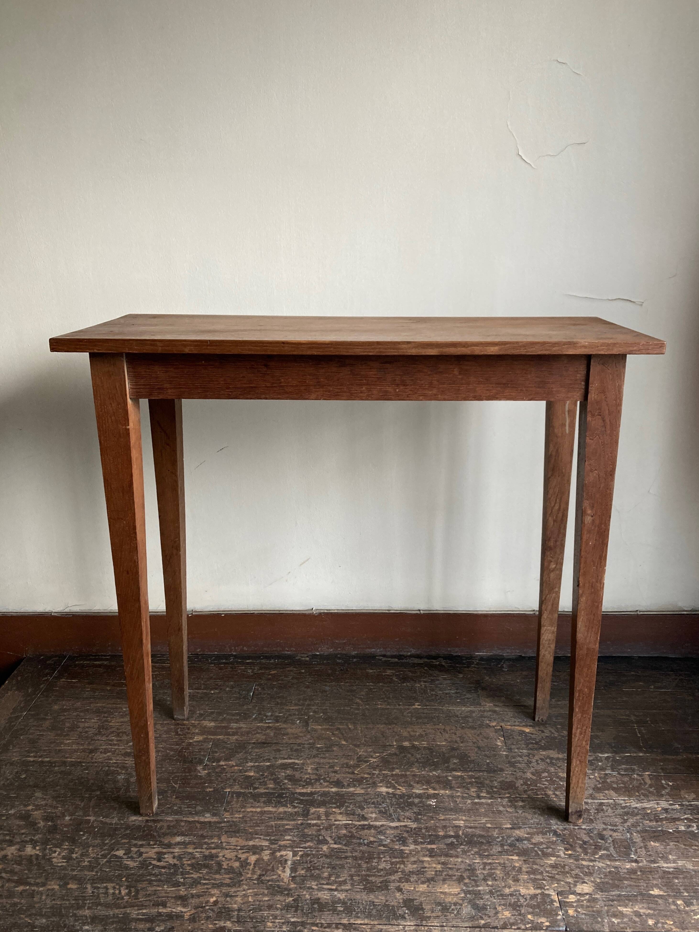Console d'atelier en chêne massif 1950