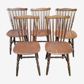 Set of 5 chairs bistro Baumann