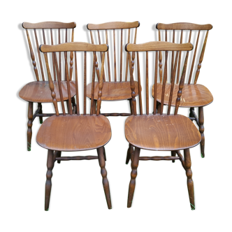 Set of 5 chairs bistro Baumann