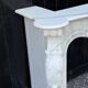 Louis XV style fireplace in Carrara marble, circa 1980.