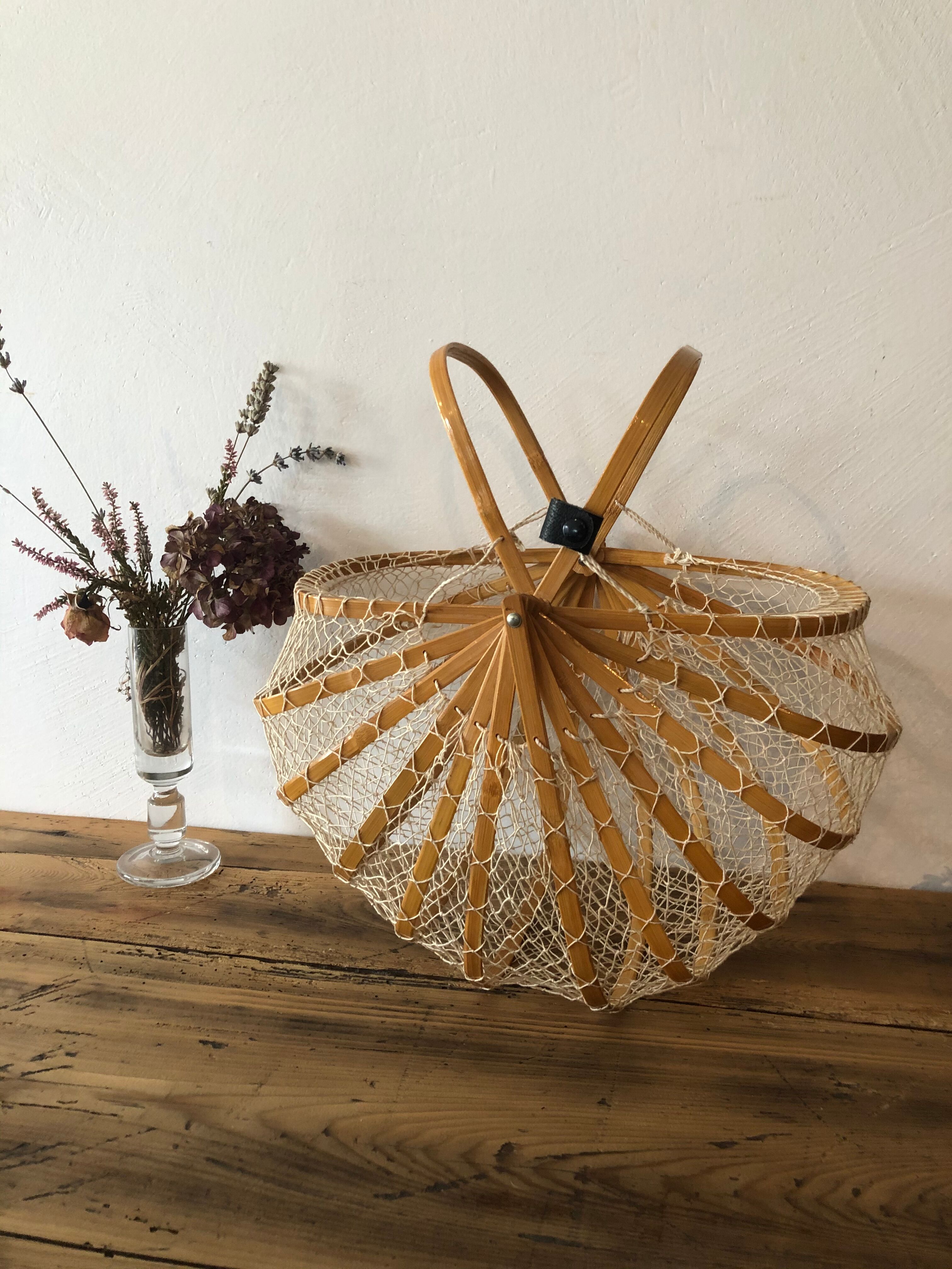 Vintage folding basket