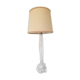 Crystal lamp signed Daum