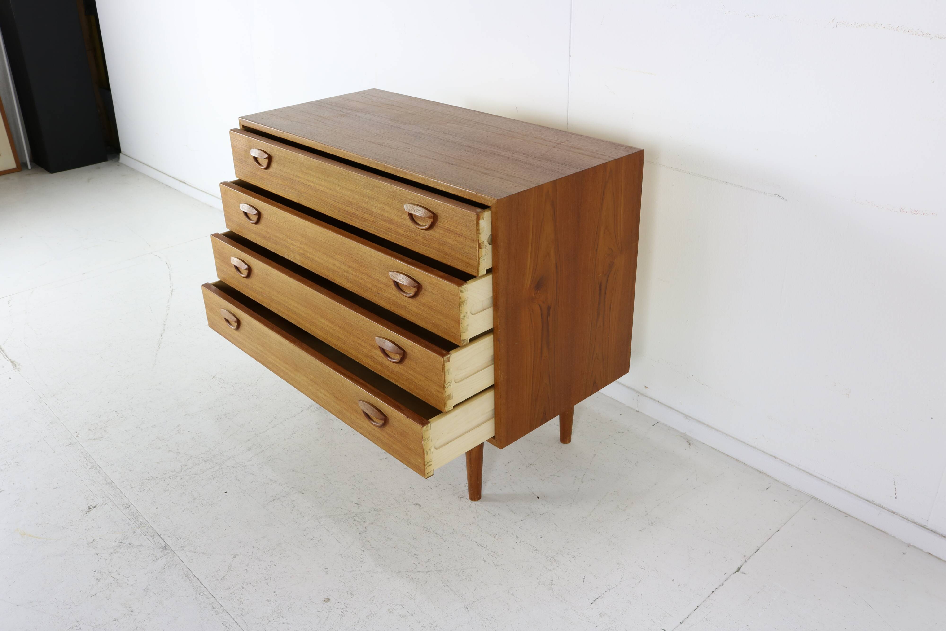 Danish design wooden chest of drawers