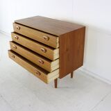 Danish design wooden chest of drawers