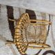 Rocking-chair rattan bamboo 60s