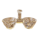 Vintage glass salt and pepper shaker (double salt cellar)
