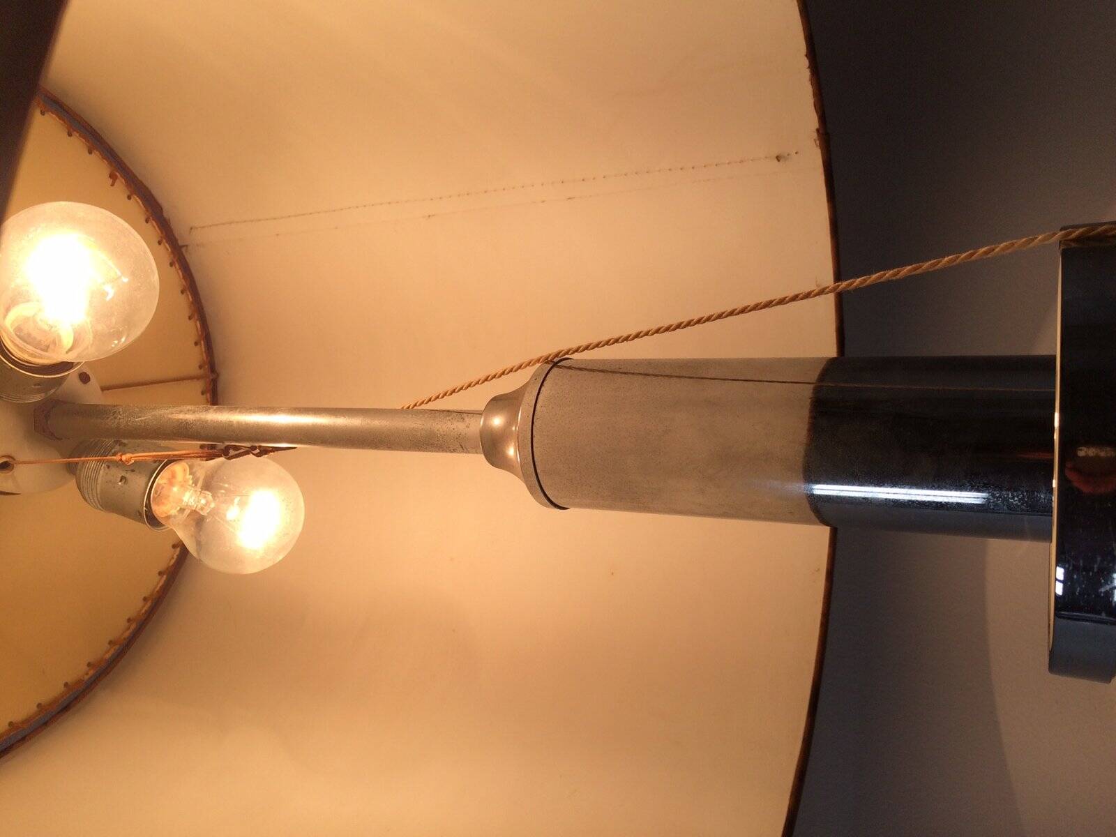 Large Mid-Century Italian Chrome Table Lamp, 1960s