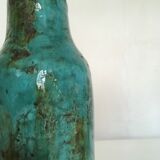 Ceramic vase in enamelled earthenies 60s