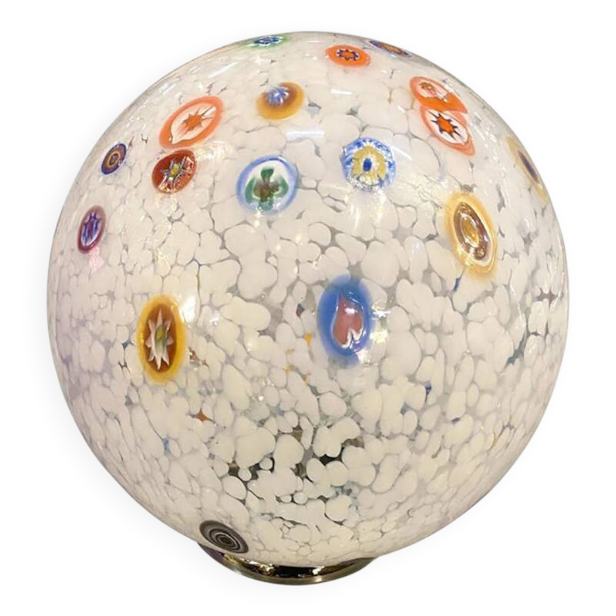 Contemporary Multicolored "Murrine" Murano Style Glass Table Lamp