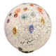 Lampe de table contemporaine en verre multicolore « Murrine » de style Murano