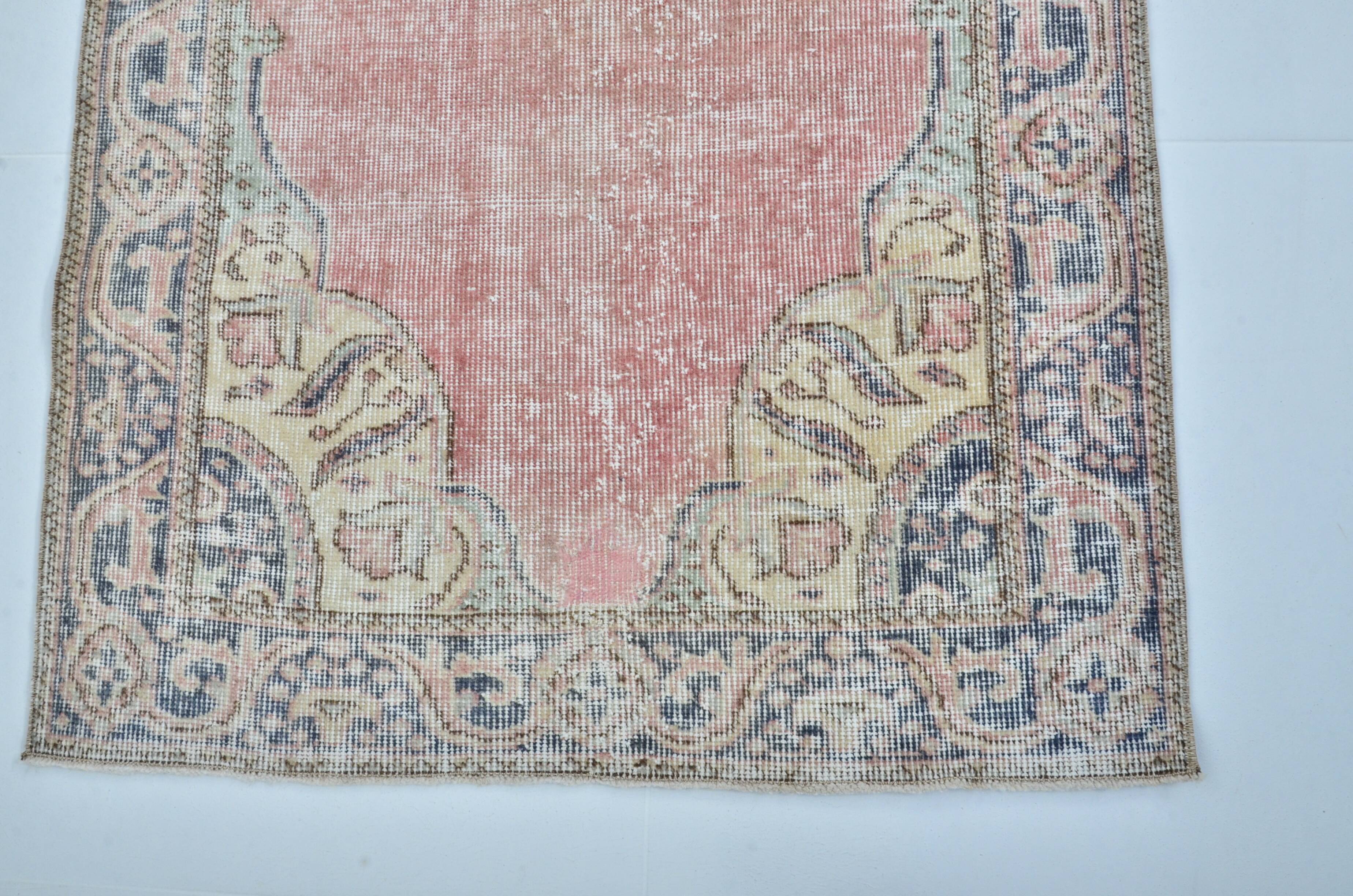 Vintage Turkish Orange Floor Carpet sku 3336
