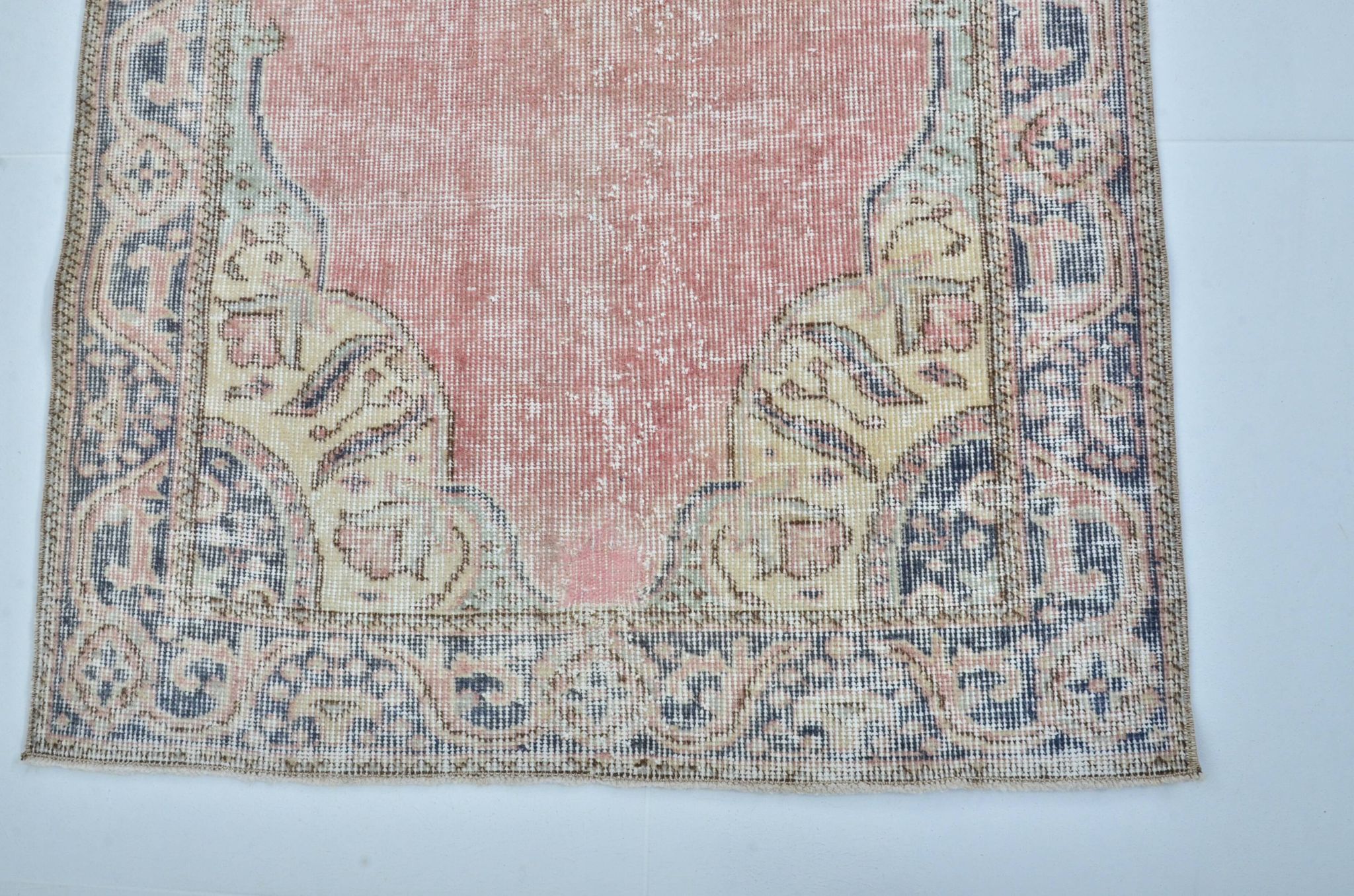 Tapis de sol vintage turc orange sku 3336