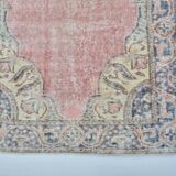 Vintage Turkish Orange Floor Carpet sku 3336