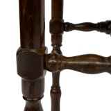 Vintage stool side table design brutalist design 60's oak