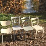 Set of mismatched chairs