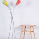 Mid-Century Chrome-Plated Steel Floor Lamp attributed to Napako, 1950s
