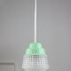 Small Mid-century Turquoise Glass Ceiling Lamp, 60s