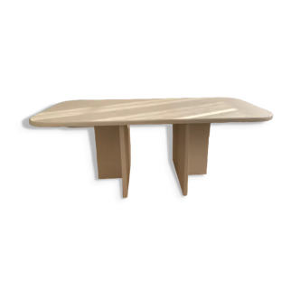 LARGE MINIMALIST DINING TABLE IN TADELAKT