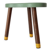 Tabouret haricot tripode vintage années 60/70