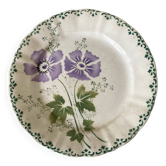 Assiette terre de fer St amand A Lebacqz & Bouchart