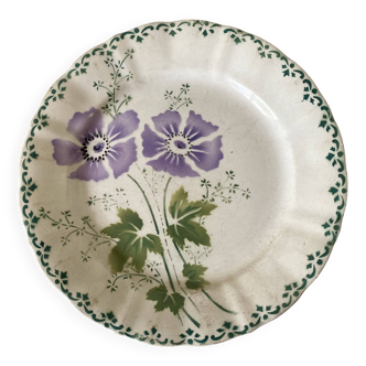 Assiette terre de fer St amand A Lebacqz & Bouchart