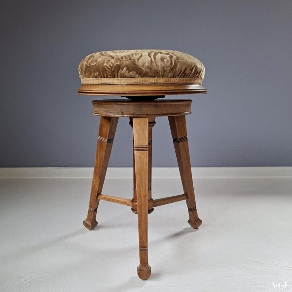 Tabouret de piano art déco, 1920/1930