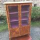Louis XV marquetry library display case with 2 doors stamped Maurice Rinck