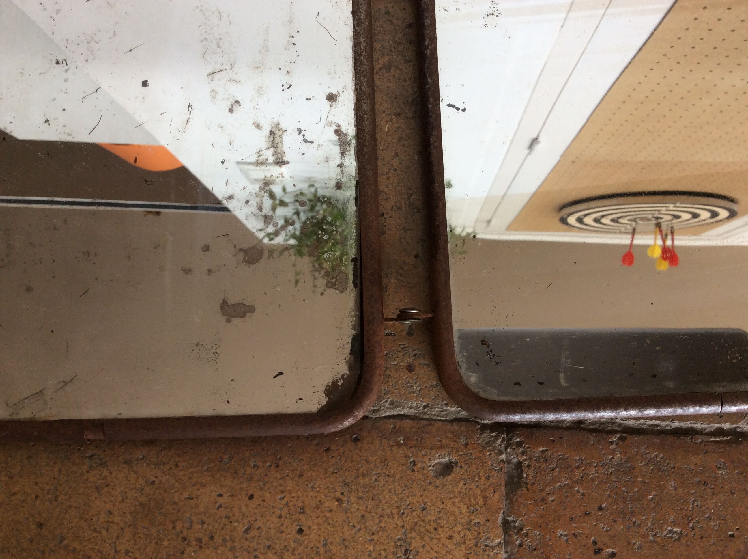 Triptych barber mirror - 57x24cm