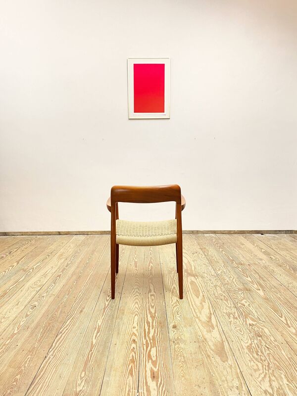 Fauteuil en teck du milieu du siècle par Niels O. Møller pour J.L. Moller modèle 56 Danemark années 1950