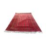 Vintage pakistani bukhara red carpet 270x189 cm