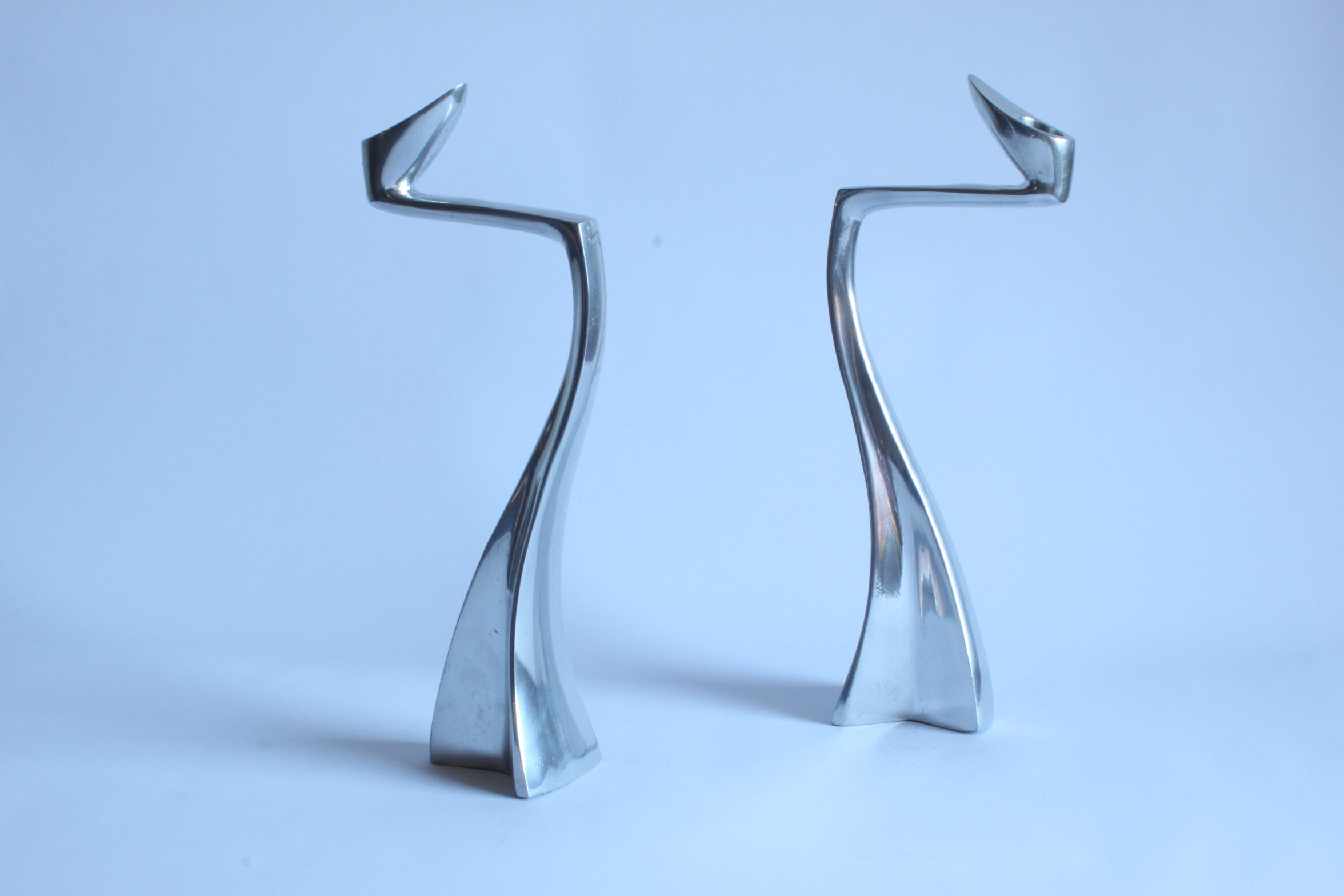 Swan Candlesticks by Matthew Hilton